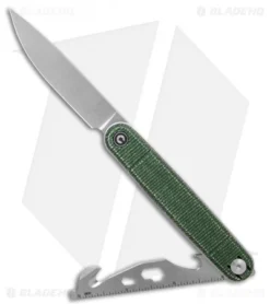 CIVIVI Crit Liner Lock Knife Multi-Tool Green Micarta (3.2" SW)