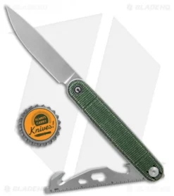 CIVIVI Crit Liner Lock Knife Multi-Tool Green Micarta (3.2" SW) -Civivi CIVIVI Crit LL Multi Tool Green Micarta SW BHQ 136909 td size
