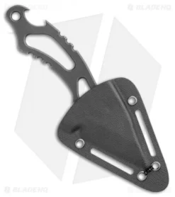 CIVIVI De Santis Kiri-EDC Fixed Blade Neck Knife (1.8" Black Stonewash) C2001B -Civivi CIVIVI De Santis Kiri EDC Neck Knife Black SW C2001B BHQ 109006 jr sheath