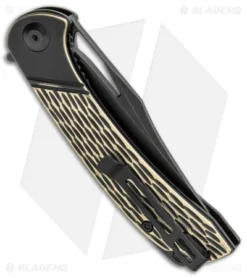 CIVIVI Dogma Liner Lock Knife Brass (3.5" Black Stonewash) C2005E -Civivi CIVIVI Dogma LL Brass Black SW BHQ 113203 jr side 2
