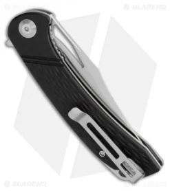 CIVIVI Dogma Liner Lock Knife Black G-10 (3.5" Satin) -Civivi CIVIVI Dogma Liner Lock Knife Black G 10 3.5in Satin C2005D BHQ 112162 LS Side