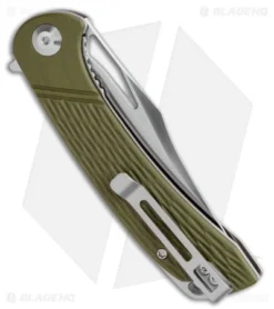 CIVIVI Dogma Liner Lock Knife OD Green G-10 (3.5" Satin) -Civivi CIVIVI Dogma Liner Lock Knife OD Green G 10 3.5in Satin C2005A BHQ 112158 LS SIde