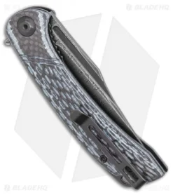 CIVIVI Dogma Liner Lock White G-10 / CF (3.5" Black Damascus) C2014DS-1 -Civivi CIVIVI Dogma Liner Lock White G 10 CF 3.5 Black Damascus C2014DS 1 BHQ 115985 LS Side