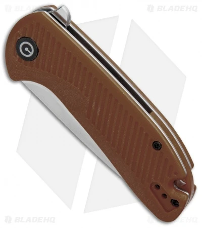CIVIVI Durus Liner Lock Knife Brown G-10 (3" Satin) C906B 2 CIVIVI Durus Liner Lock Knife Brown G-10 (3" Satin) C906B - Image 2