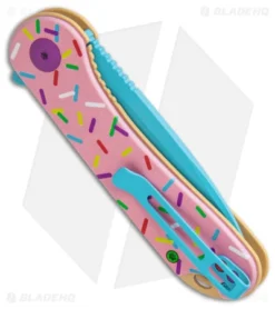 CIVIVI Elementum Dessert Warrior Exclusive Knife Pink G-10 (2.9" Blue D2) Donut -Civivi CIVIVI Elementum Dessert Warrior LL Pink G 10 Blue BHQ 148967 jr side