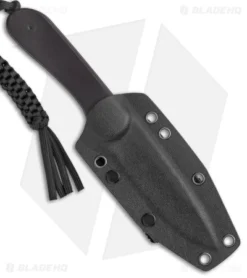 CIVIVI Elementum Fixed Blade Knife Flat Black Ebony (4" Damascus) C2105-DS1 -Civivi CIVIVI Elementum Fixed Blade Flat Black Ebony Damascus BHQ 144188 jr sheath 2