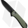 CIVIVI Elementum II Button Lock Knife OD Green G-10 (3" Black SW) C18062P-3