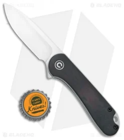 CIVIVI Elementum Liner Lock Knife Ebony Wood (2.9" Satin D2) C907D -Civivi CIVIVI Elementum LL Black Ebony Wood Satin C907D BHQ 99833 jr bottlecap