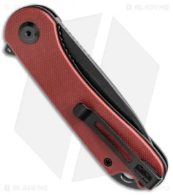 CIVIVI Elementum Liner Lock Knife Burgundy G-10 (2.9" Black) -Civivi CIVIVI Elementum LL Burgundy G 10 Black BHQ 137749 jr side