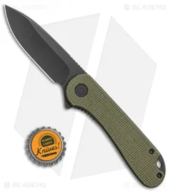CIVIVI Elementum Liner Lock Knife Green Micarta (2.9" Black SW S35VN) -Civivi CIVIVI Elementum LL Green Micarta Black SW C907Q BHQ 114387 jr bottlecap