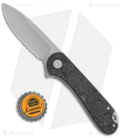 CIVIVI Elementum Liner Lock Knife Marble Carbon Fiber (2.9" Stonewash) 4 CIVIVI Elementum Liner Lock Knife Marble Carbon Fiber (2.9" Stonewash) - Image 4