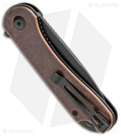 CIVIVI Elementum Liner Lock Knife Copper (2.9" Black Stonewash) -Civivi CIVIVI Elementum LL Pantina Copper Black SW C907L BHQ 102826 jr side