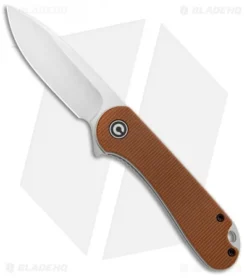 CIVIVI Elementum Liner Lock Knife Brown Micarta (2.9" Satin D2) C907M