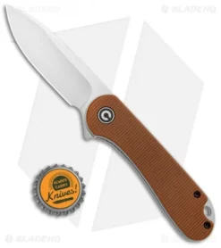 CIVIVI Elementum Liner Lock Knife Brown Micarta (2.9" Satin D2) C907M -Civivi CIVIVI Elementum Liner Lock Brown Micarta Satin C907M BHQ 104242 jr bottlecap