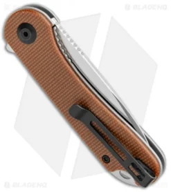 CIVIVI Elementum Liner Lock Knife Brown Micarta (2.9" Satin D2) C907M -Civivi CIVIVI Elementum Liner Lock Brown Micarta Satin C907M BHQ 104242 jr side