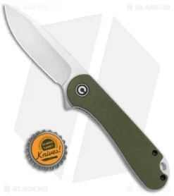CIVIVI Elementum Liner Lock Knife Green G-10 (2.9" Satin D2) C907E -Civivi CIVIVI Elementum Liner Lock Green G 10 Satin C907E BHQ 104240 jr bottlecap