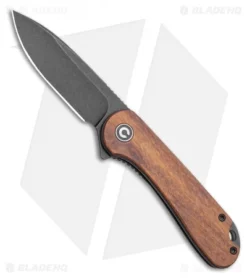 CIVIVI Elementum Liner Lock Knife Cuibourtia Wood (2.9" Black D2) C907U