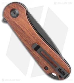 CIVIVI Elementum Liner Lock Knife Cuibourtia Wood (2.9" Black D2) C907U -Civivi CIVIVI Elementum Liner Lock Knife Cuibourtia Wood 2.9in Black D2 C907U BHQ 114185 LS Side
