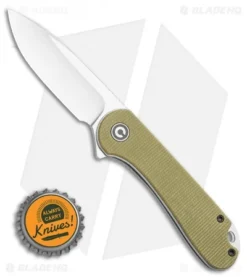 CIVIVI Elementum Liner Lock Knife Olive Micarta (2.9" Satin D2) C907S -Civivi CIVIVI Elementum Liner Lock Knife Olive Micarta 2.9in Satin D2 C907S BHQ 114183 LS Bottlecap