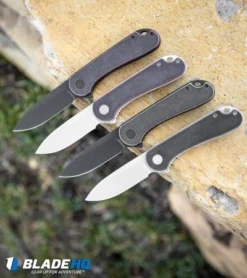 CIVIVI Elementum Liner Lock Knife Brass (2.9" Stonewash) -Civivi CIVIVI Elementum Liner Lock Knife Patina Copper Stonewash BHQ 102827 kp rock web 1