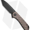 CIVIVI Elementum Tanto Liner Lock Knife Brown Micarta Burlap (2.9" Black D2)