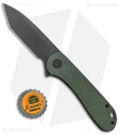 CIVIVI Elementum Tanto Liner Lock Knife Green Micarta (2.9" Black SW D2) -Civivi CIVIVI Elementum Tanto LL Green Micarta Black SW C907T E BHQ 135076 jr bottlecap