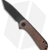 CIVIVI Elementum Tanto Liner Lock Dark Brown Micarta (2.9" Black D2) C907T-C