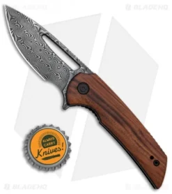 CIVIVI Ferrum Forge Odium Liner Lock Knife Cuibourtia Wood (2.6" Damascus) -Civivi CIVIVI Ferrum Forge Odium LL Cutbourtia Wood Damascus C2010DS 1 BHQ 122542 jr bottlecap