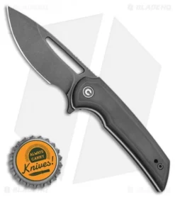 CIVIVI Ferrum Forge Odium Liner Lock Knife Black G-10 (2.6" Black SW D2) -Civivi CIVIVI Ferrum Forge Odium Liner Lock Knife Black G 10 2.625in Black SW D2 C2010E BHQ 107075 LS Bottlecap