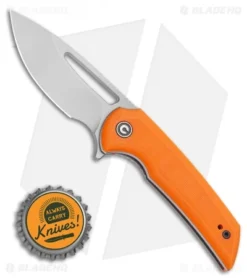 CIVIVI Ferrum Forge Odium Liner Lock Knife Orange G-10 (2.6" Stonewash) C2010B -Civivi CIVIVI Ferrum Forge Odium Liner Lock Knife Orange G 10 2.625in Satin C2010B LS Bottlecap
