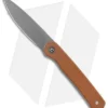 CIVIVI Ferrum Forge Stylum Slip Joint Knife Brown Micarta (3" Stonewash)