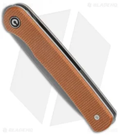 CIVIVI Ferrum Forge Stylum Slip Joint Knife Brown Micarta (3" Stonewash) -Civivi CIVIVI Ferrum Forge Stylum LL Brown Micarta SW BHQ 126381 jr spine