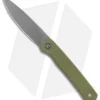 CIVIVI Ferrum Forge Stylum Slip Joint Knife Olive Micarta (3" Stonewash)