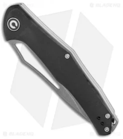 Civivi -Civivi CIVIVI Fracture Slip Joint Knife Black G 10 3.5in Stonewash Drop Point C2009E BHQ 114174 LS Spine