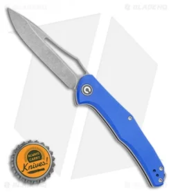 CIVIVI Fracture Drop Point Slip Joint Knife Blue G-10 (3.5" BB/SW) C2009D -Civivi CIVIVI Fracture Slip Joint Knife Blue G 10 3.5in Stonewash Drop Point C2009D BHQ 114173 LS Bottlecap