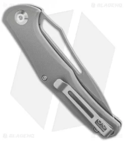 CIVIVI Fracture Drop Point Slip Joint Knife Gray G-10 (3.5" BB/SW) C2009B 6 CIVIVI Fracture Drop Point Slip Joint Knife Gray G-10 (3.5" BB/SW) C2009B -Civivi CIVIVI Fracture Slip Joint Knife Gray G 10 3.5in Stonewash Drop Point C2009B BHQ 114171 LS Side