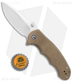 CIVIVI Hooligan Liner Lock Knife Dark Earth Micarta (2.98" Satin D2) C913A -Civivi CIVIVI Hooligan Liner Lock Dark Earth Micarta Satin D2 C913A BHQ 104228 jr bottlecap