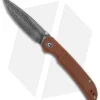 CIVIVI Imperium Liner Lock Knife Brown Micarta (3.5" Damascus) C2107DS-1