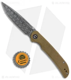 CIVIVI Imperium Liner Lock Knife Olive Micarta (3.5" Damascus) C2107DS-2 -Civivi CIVIVI Imperium LL Olive Micarta Damascus C2107DS 2 BHQ 123533 jr bottlecap