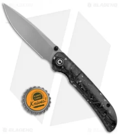 CIVIVI Imperium Liner Lock Knife Shredded CF/Silver (3.5" Stonewash) C2106B -Civivi CIVIVI Imperium LL Shredded CF Silver SW C2106B BHQ 123528 jr bottlecap
