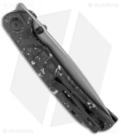 CIVIVI Imperium Liner Lock Knife Shredded CF/Silver (3.5" Stonewash) C2106B -Civivi CIVIVI Imperium LL Shredded CF Silver SW C2106B BHQ 123528 jr side