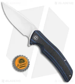 CIVIVI Incite Liner Lock Knife Blue G-10/Carbon Fiber (3.7" Satin) C908B -Civivi CIVIVI Incite LL Blue G 10 CF Satin C908B BHQ 100865 jr bottlecap