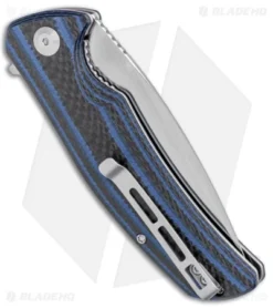 CIVIVI Incite Liner Lock Knife Blue G-10/Carbon Fiber (3.7" Satin) C908B -Civivi CIVIVI Incite LL Blue G 10 CF Satin C908B BHQ 100865 jr side
