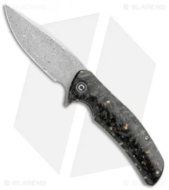 CIVIVI Incite Liner Lock Knife Gold Foil/Clear Resin (3.7" Damascus) C908DS-1
