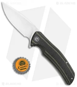 CIVIVI Incite Liner Lock Knife Green G-10/Carbon Fiber (3.7" Satin) C908A -Civivi CIVIVI Incite LL Green G 10 CF Satin C908A BHQ 100864 jr bottlecap