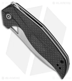 CIVIVI Isham Anthropos Flipper Knife Black/Carbon Fiber (3.25" Satin) C903C -Civivi CIVIVI Isham Anthropos Black CF Satin C903C BHQ 95961 jr spine