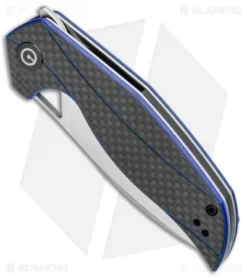 CIVIVI Isham Anthropos Flipper Knife Blue/Carbon Fiber(3.25" Satin) C903B -Civivi CIVIVI Isham Anthropos Flipper Blue CF Satin C903 BHQ 95960 jr spine