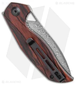 CIVIVI Isham Anthropos Flipper Knife Sandalwood (3.25" Damascus) C903DS-2 -Civivi CIVIVI Isham Anthropos Flipper Knife Cocobolo Damascus C903DS 2 BHQ 105680 kp jr side