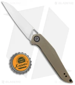 CIVIVI Isham Mckenna Liner Lock Knife Tan G-10 (2.875 Satin) C905A -Civivi CIVIVI Isham Mckenna LL Gray G 10 Satin C905A BHQ 98130 jr bottlecap