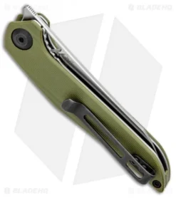CIVIVI Isham Mckenna Liner Lock Knife Green G-10 (2.875 Satin) C905B -Civivi CIVIVI Isham Mckenna LL Green G 10 Satin C905B BHQ 97967 jr side